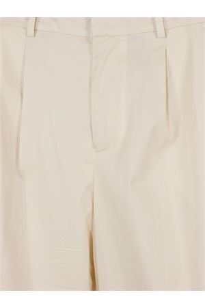 Ivory cotton-blend trousers PT TORINO | CDVSDAZ00STDVD050010